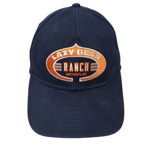 Lazy Bear Ranch Weiser ID Fitted Hat Blue L/XL Embroidered 6 Panel OttoFlex